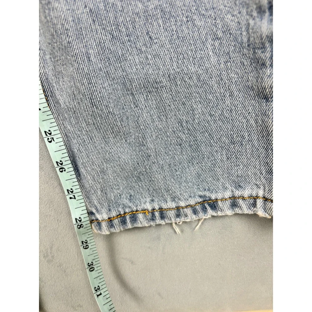 Levis 505 Regular Fit Straight Leg Jeans Light Wash Denim Blue W31 L30